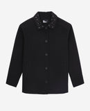 Chaqueta de lana - Negro - Mujer