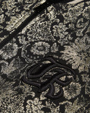 Blouson Bimatiere Motif Fleuri Lurex