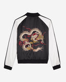 Blouson Satin Et Broderie Dragon