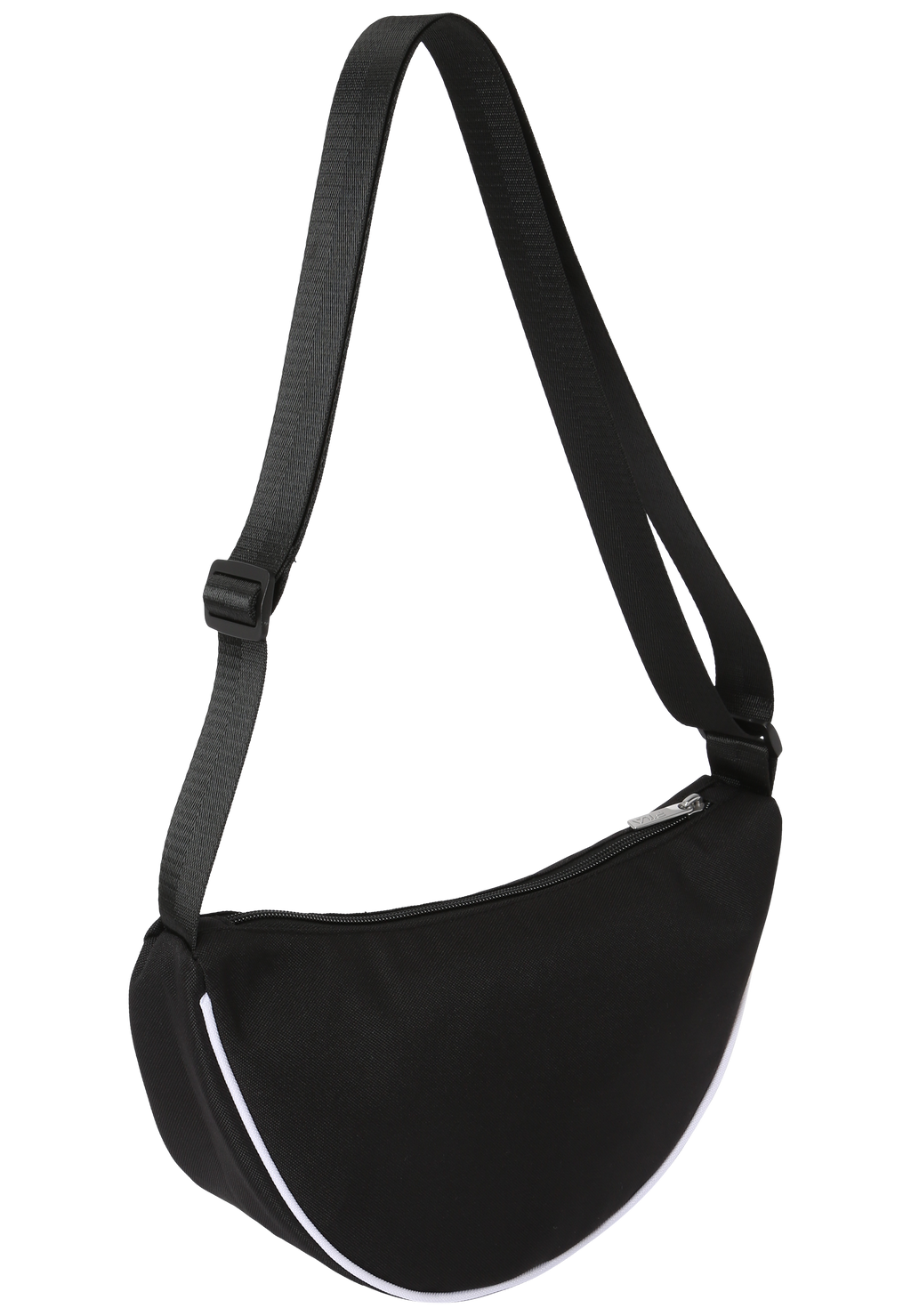 Sac Demi-Lune À Logo - Noir