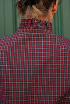Philippine Checkered Blouse Red/Dark Green