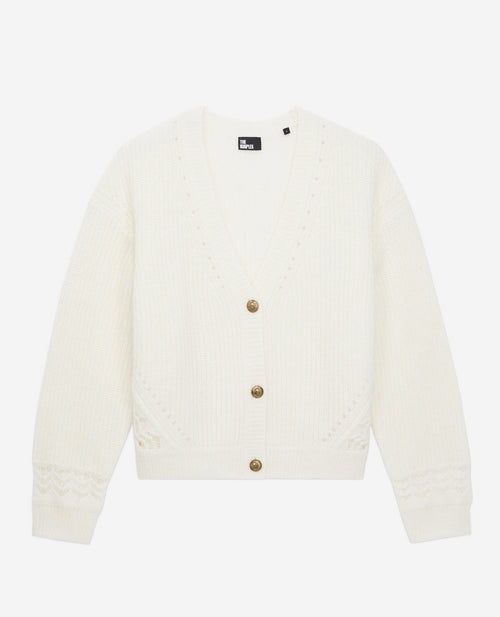 The Kooples - Gilet En Laine - Écru - Femme