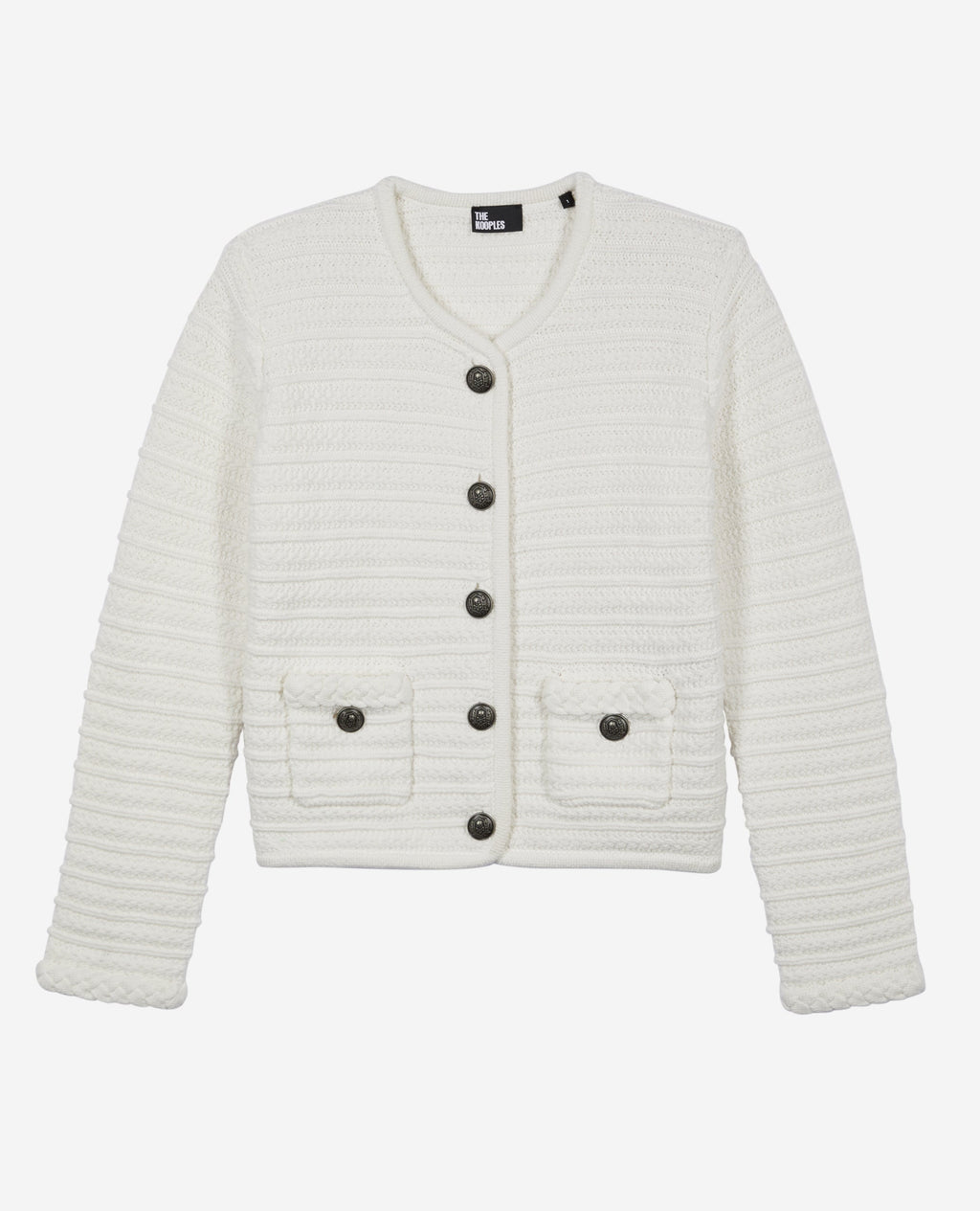 The Kooples - Cárdigan Abotonado con Detalle de Trenza