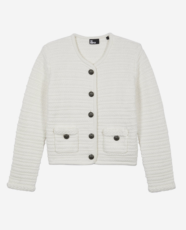 The Kooples - Cardigan med knapper og flettedetalje