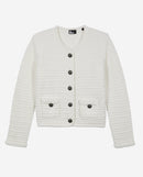 Cardigan Boutonne Detail De Tresse