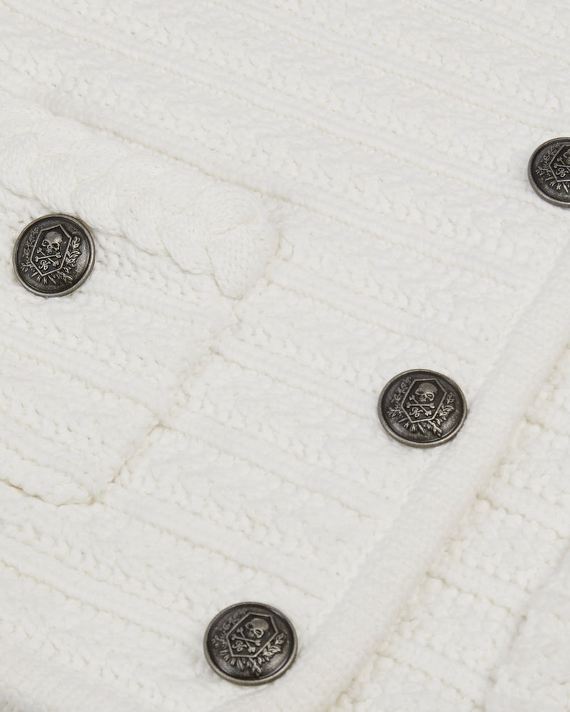 Cardigan Boutonne Detail De Tresse