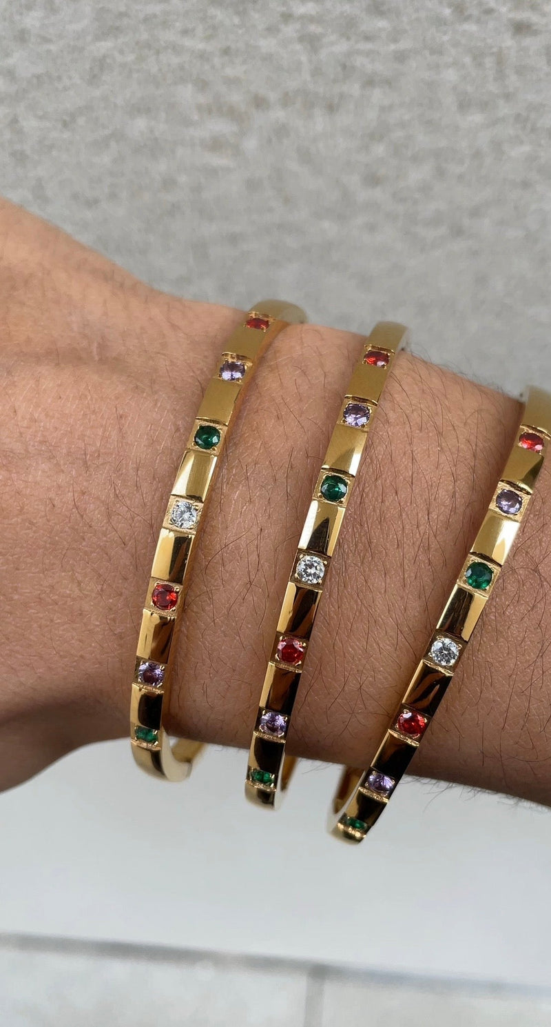 Colored Bangle Bracelet