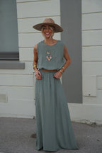 Ensemble Jupe/Top Elize - Kaki