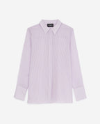 The Kooples - Chemise Violet Et Blanc Simple À Rayures - Femme