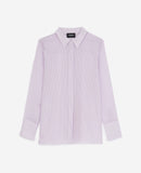 The Kooples - Chemise Violet Et Blanc Simple À Rayures - Femme