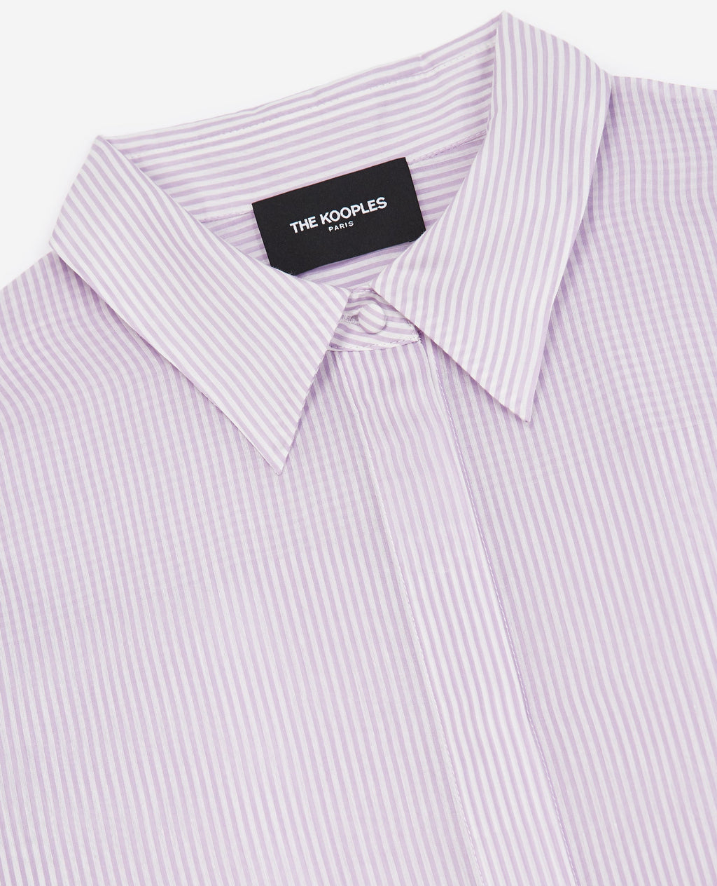 The Kooples - Chemise Violet Et Blanc Simple À Rayures - Femme