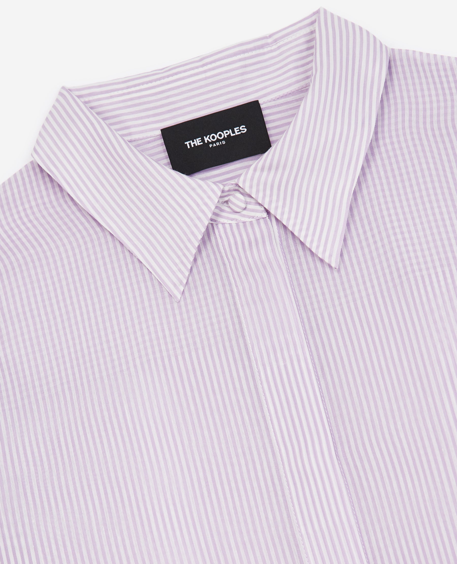 The Kooples - Chemise Violet Et Blanc Simple À Rayures - Femme