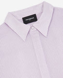 The Kooples - Chemise Violet Et Blanc Simple À Rayures - Femme