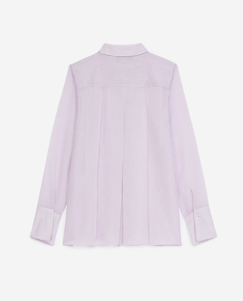 The Kooples - Chemise Violet Et Blanc Simple À Rayures - Femme