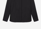 The Kooples - Collarless Shirt with Hidden Placket Detail - Women