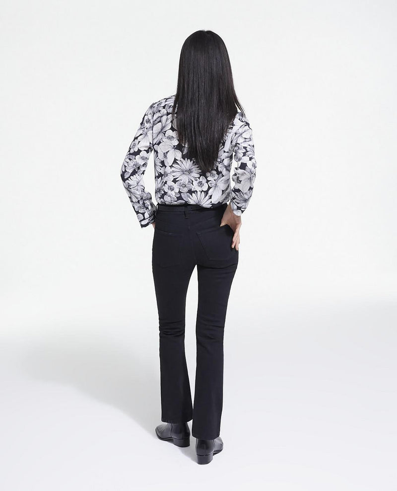 Silk Blouse - Black And White - Women