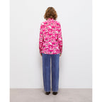 The Kooples - Silk Blouse - White And Pink - Women