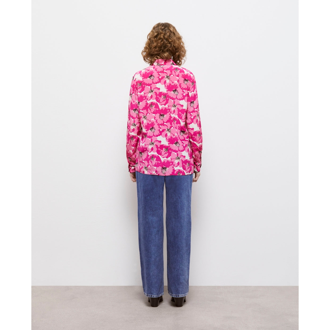 The Kooples - Silk Blouse - White And Pink - Women