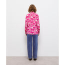 Chemisier En Soie - Blanc Et Rose - Femme