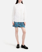 The Kooples - Long Sleeve Shirt With Pleated Collar Detail - Women