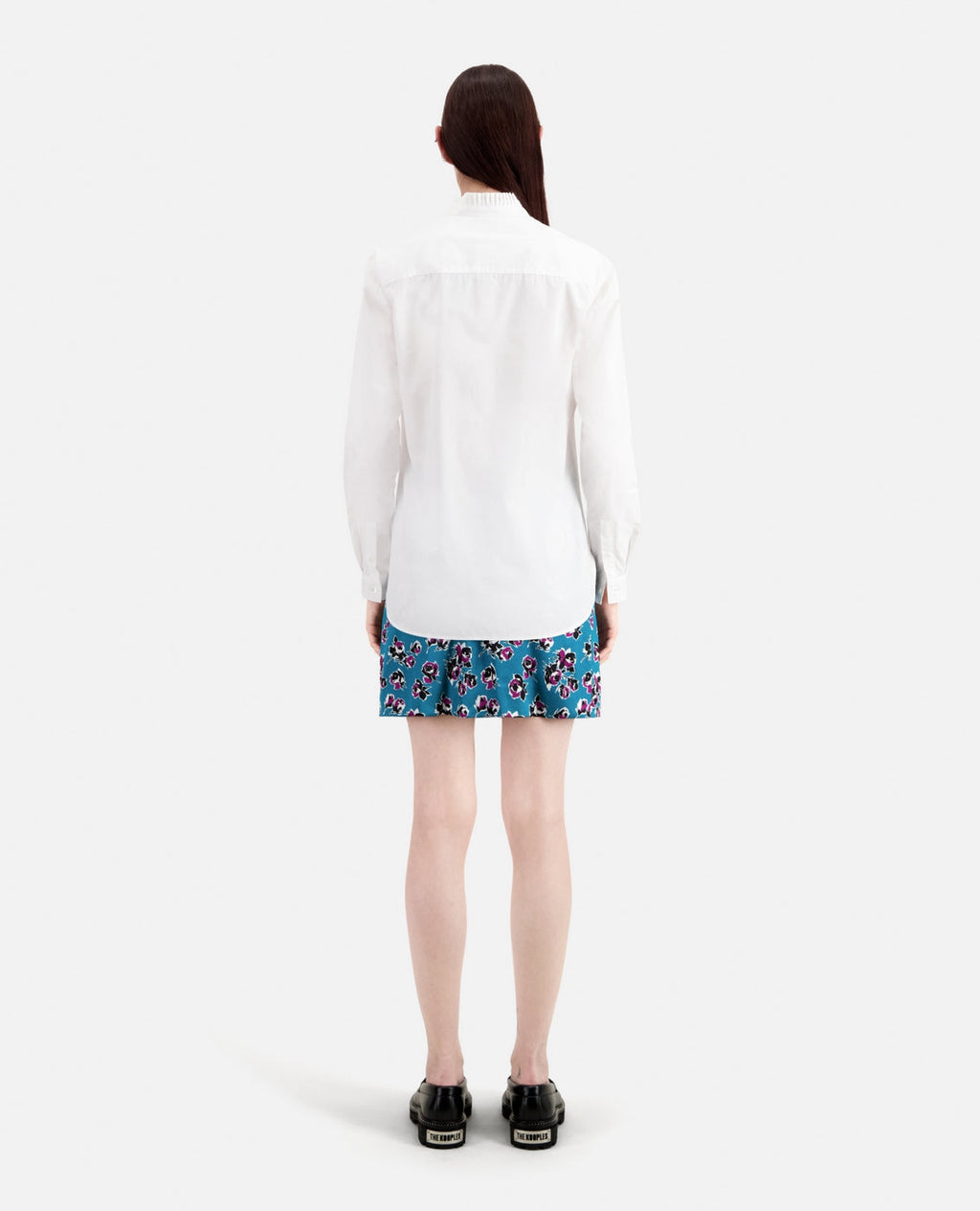 The Kooples - Long Sleeve Shirt With Pleated Collar Detail - Women