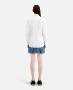 The Kooples - Long Sleeve Shirt With Pleated Collar Detail - Women