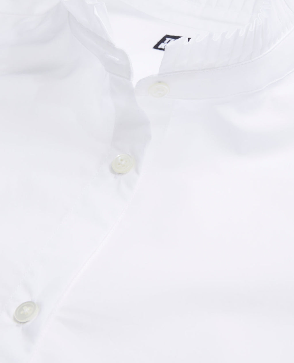 The Kooples - Long Sleeve Shirt With Pleated Collar Detail - Women