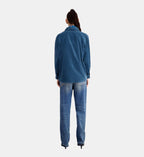 The Kooples - Velvet Shirt - Teal - Women