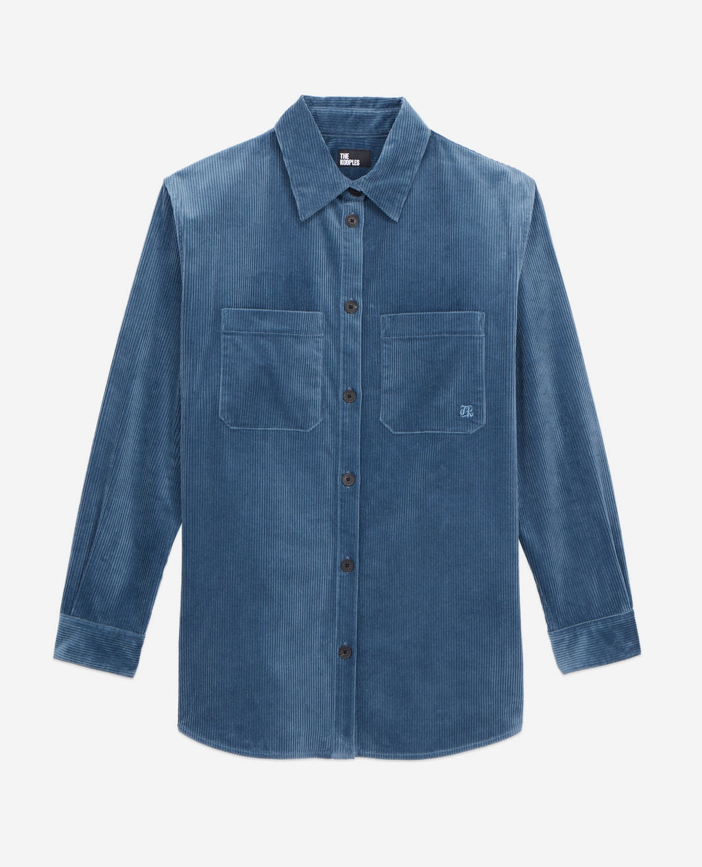 The Kooples - Velvet Shirt - Teal - Women