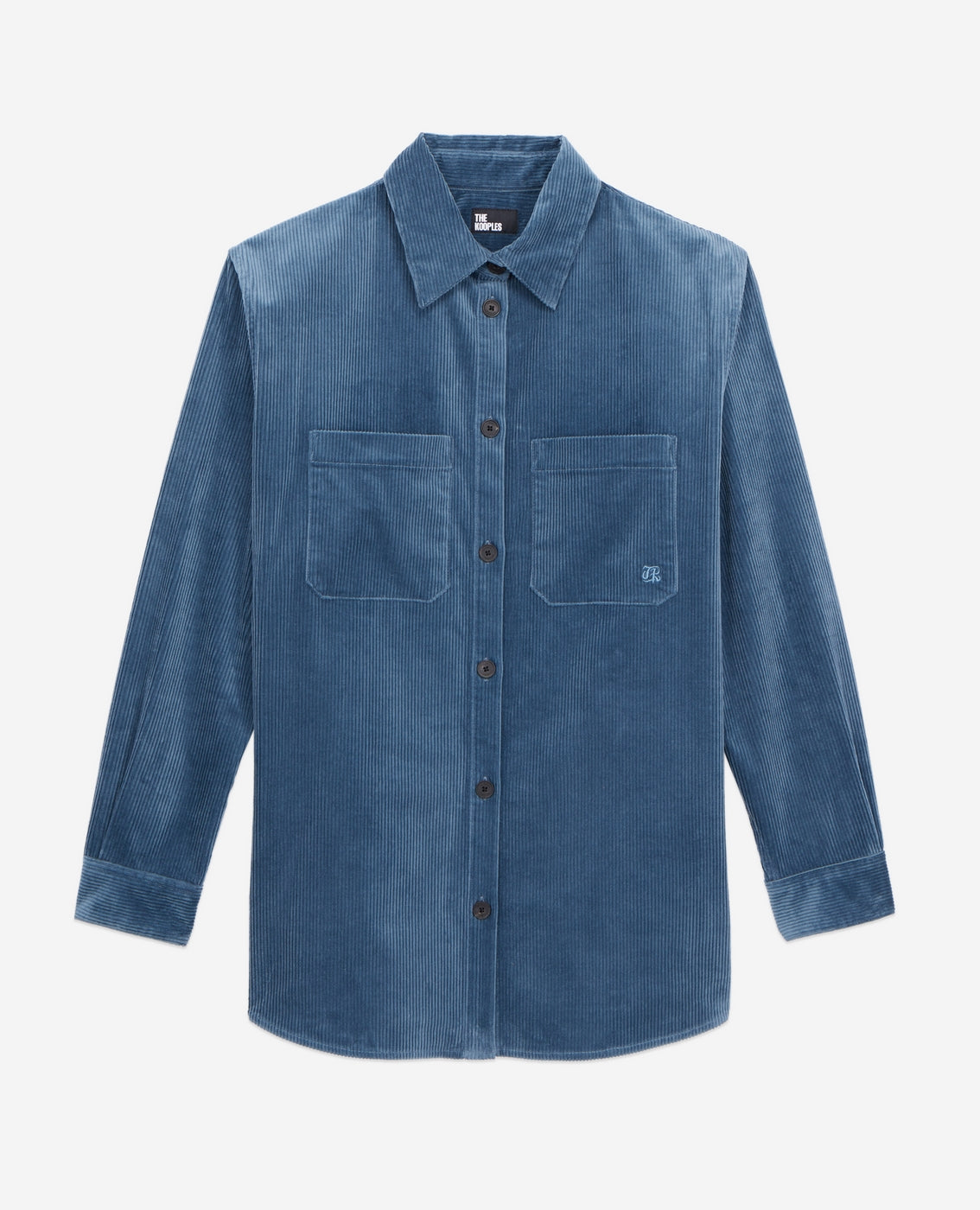 The Kooples - Velvet Shirt - Teal - Women