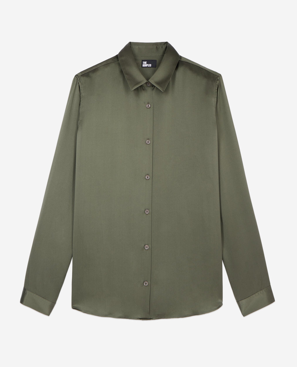 The Kooples - Long Sleeve Silk Satin Shirt