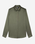 The Kooples - Long Sleeve Silk Satin Shirt