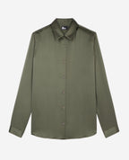 The Kooples - Long Sleeve Silk Satin Shirt