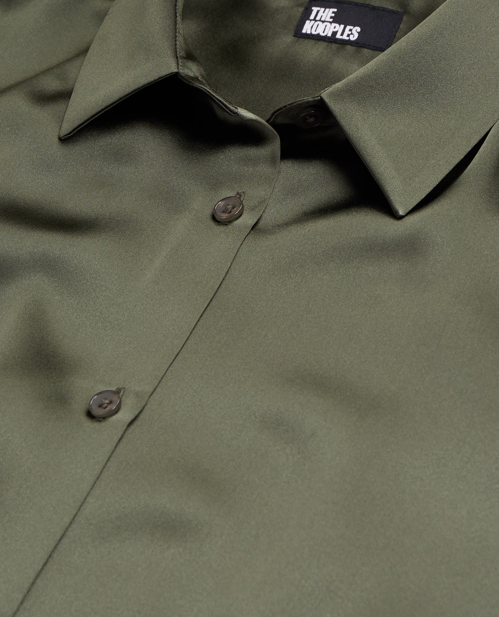The Kooples - Long Sleeve Silk Satin Shirt
