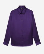 The Kooples - Long Sleeve Silk Satin Shirt