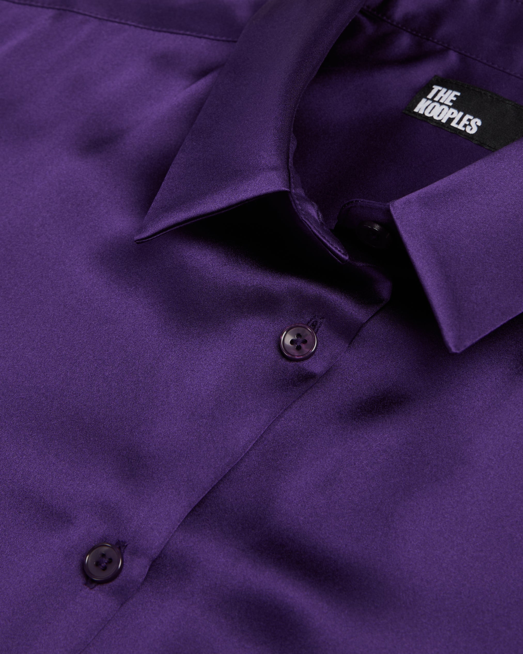 The Kooples - Long Sleeve Silk Satin Shirt
