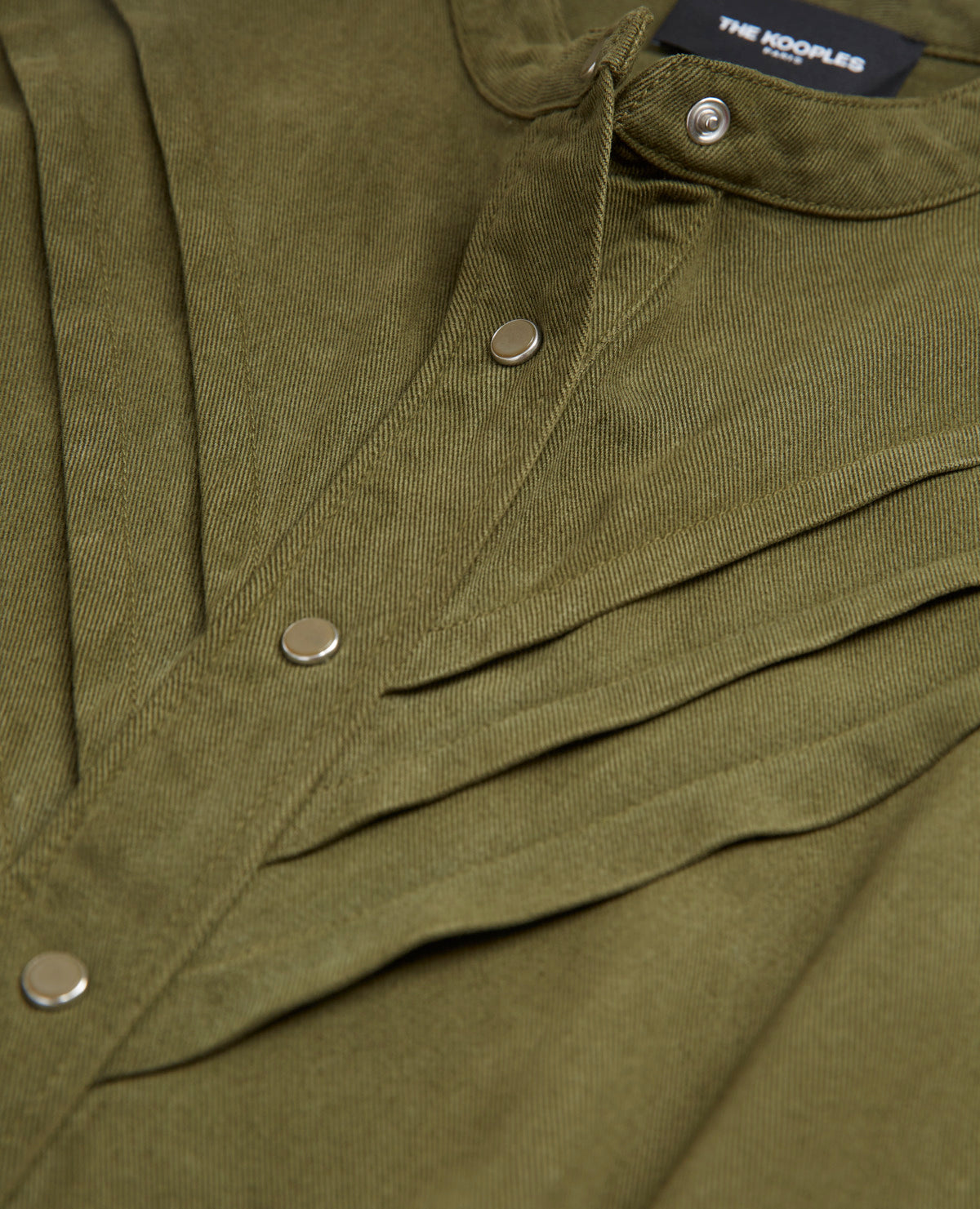 The Kooples - Buttoned Khaki Tencel Playsuit - Women