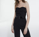 Mono bustier - Negro - Mujer