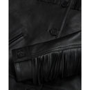 The Kooples - Blouson Cuir A Franges - Femme