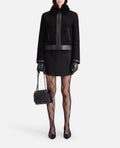 The Kooples - Sheepskin Leather Jacket - Black - Women