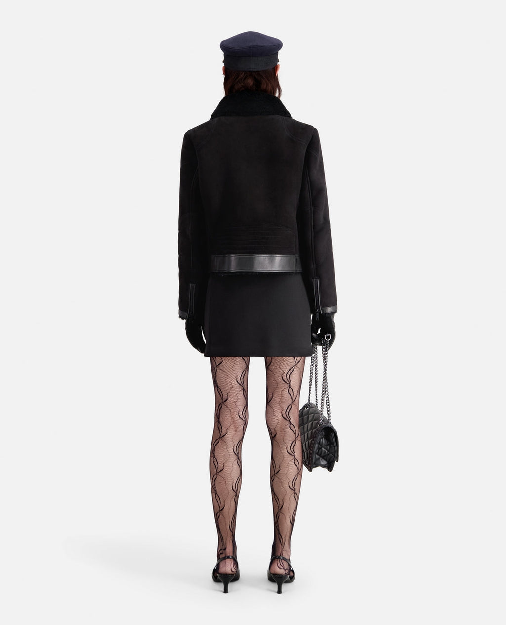 The Kooples - Sheepskin Leather Jacket - Black - Women