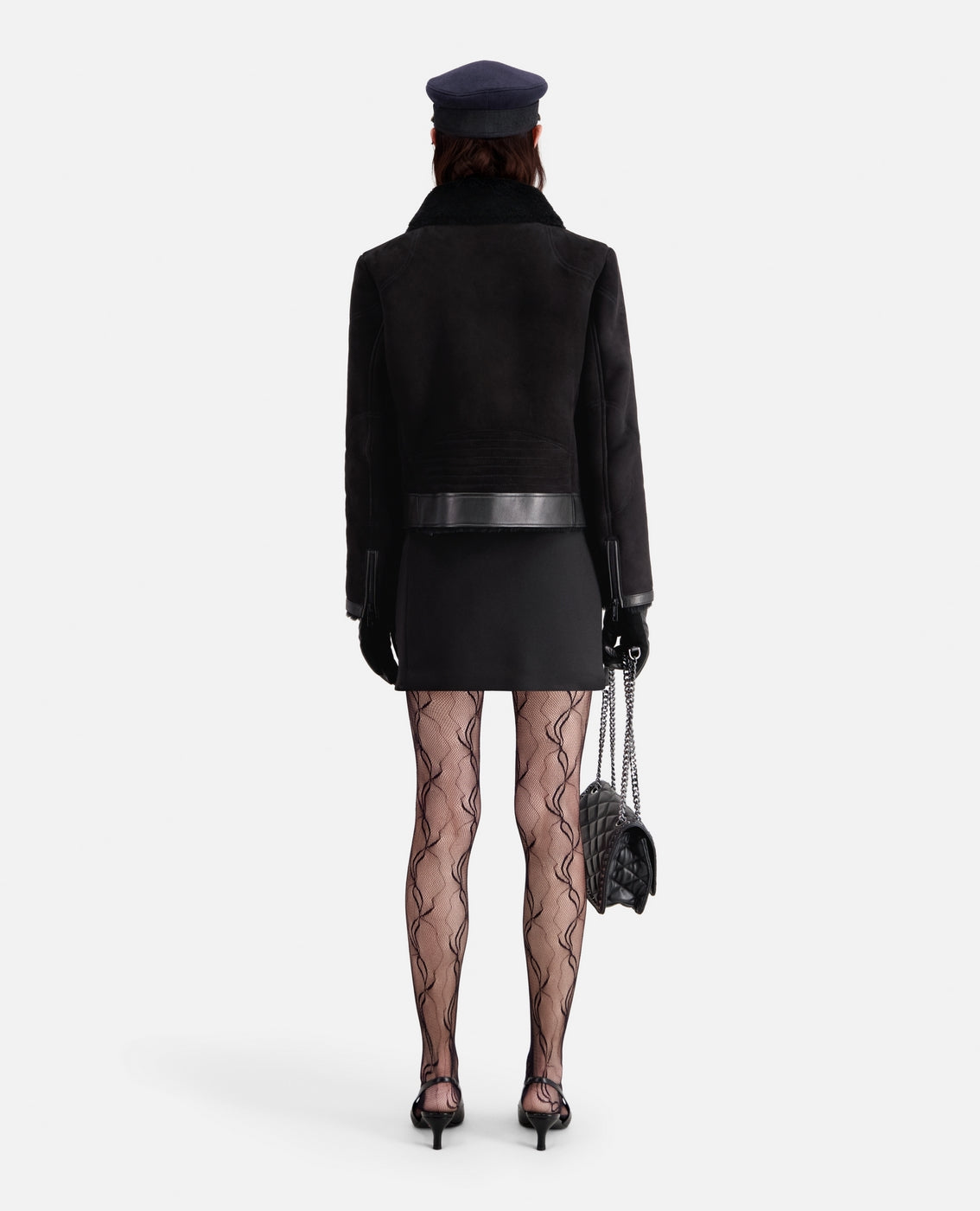 The Kooples - Sheepskin Leather Jacket - Black - Women