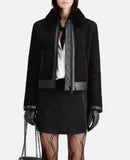 Chaqueta de piel de oveja - Negro - Mujer