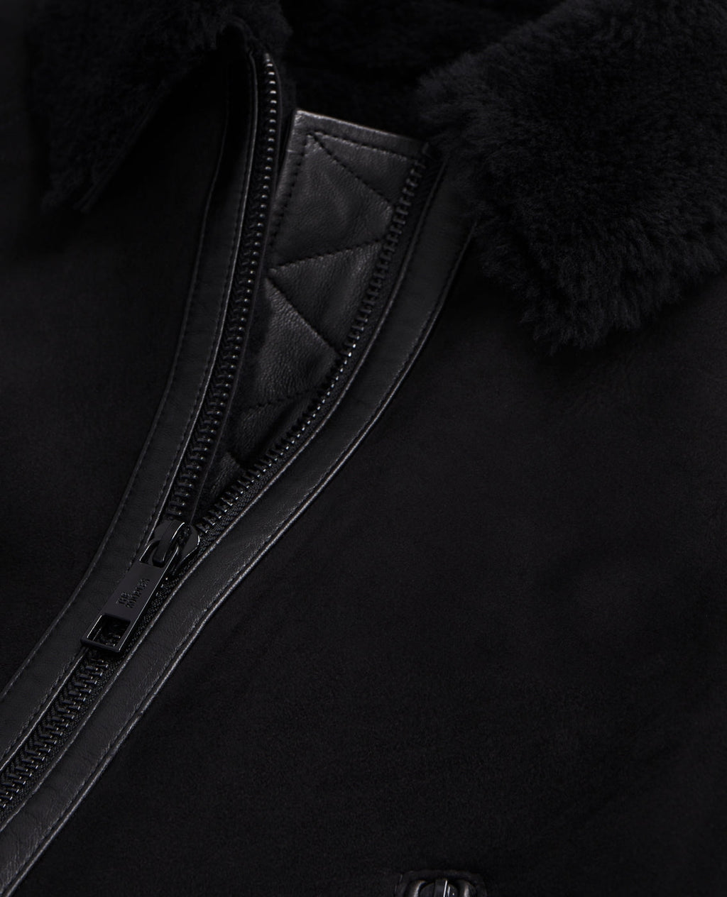 The Kooples - Sheepskin Leather Jacket - Black - Women