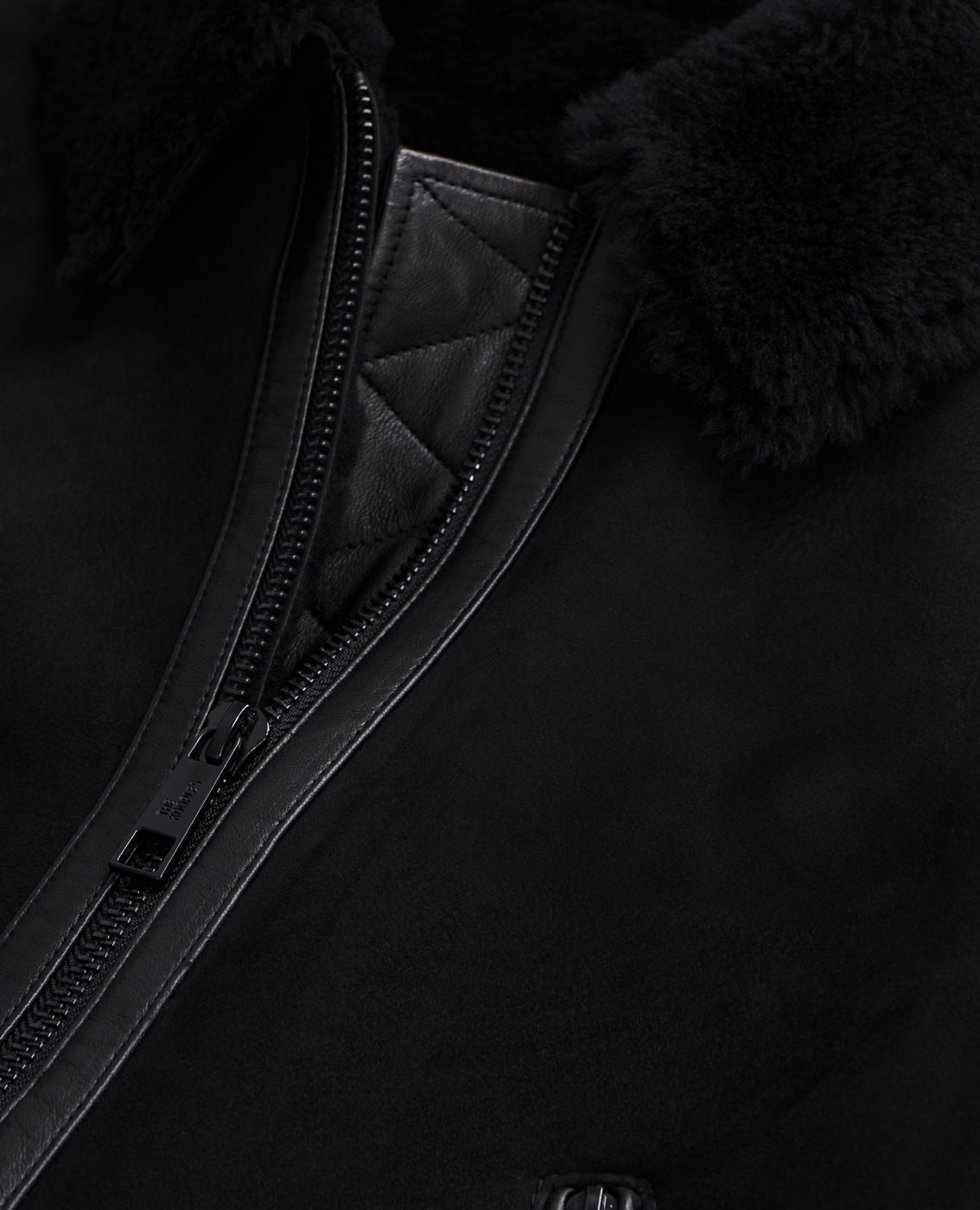 The Kooples - Sheepskin Leather Jacket - Black - Women