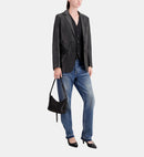 Veste De Tailleur En Cuir - Femme