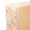 Cojín de Suelo - Lino Natural - Suzani Champagne