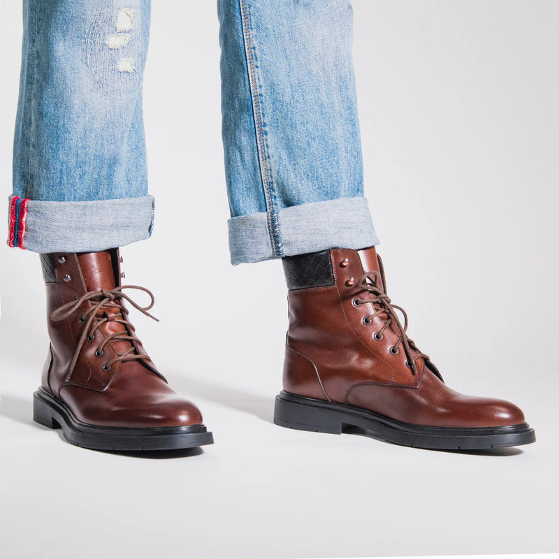 Frank Daniel - Bottine Derby - Marron - Homme