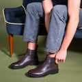 Frank Daniel - Bottes Chelsea - Marron Foncé - Homme