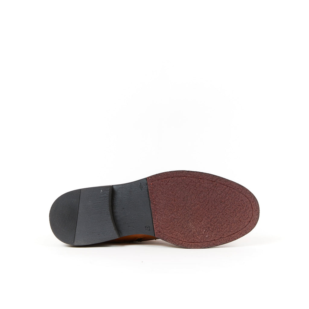 Frank Daniel - Lace-Up Boot with Reinforced Toe - Brown - Women